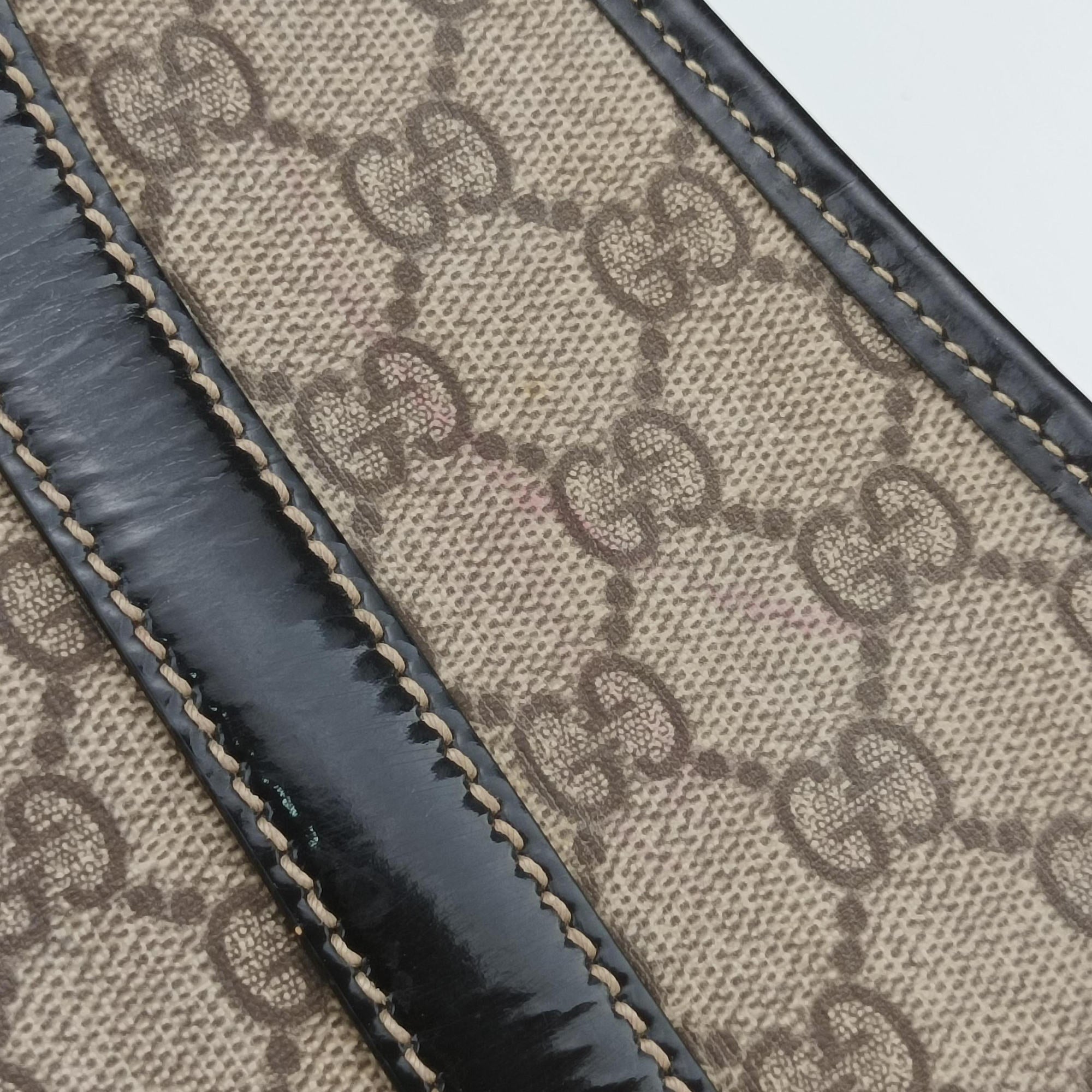 Secondhand Gucci New Jackie Brown PVC coated canvas × leather 203494 handbag | stylenewstar
