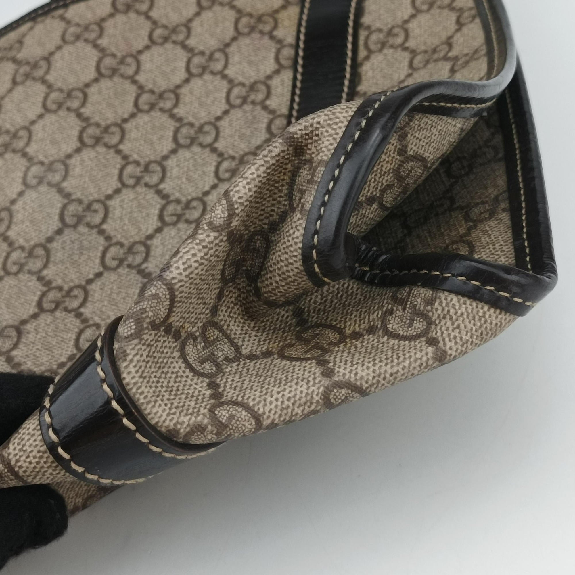 Secondhand Gucci New Jackie Brown PVC coated canvas × leather 203494 handbag | stylenewstar