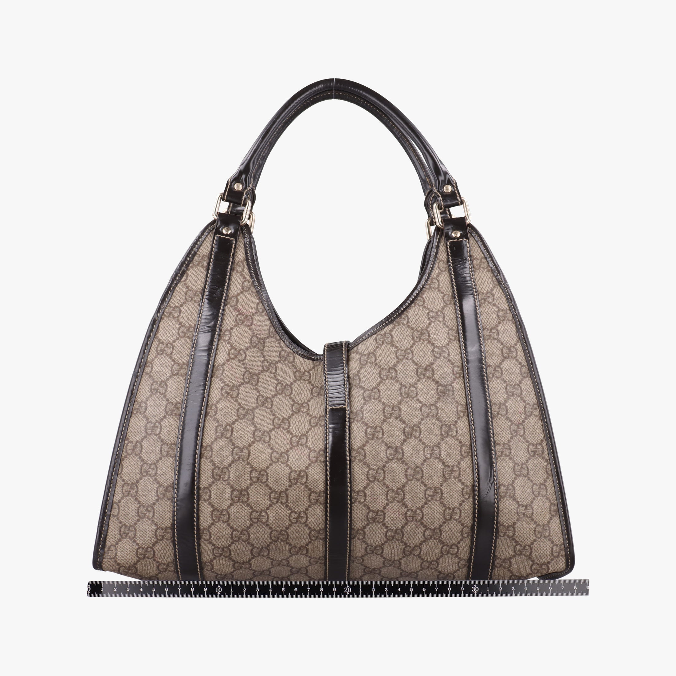 Secondhand Gucci New Jackie Brown PVC coated canvas × leather 203494 handbag | stylenewstar