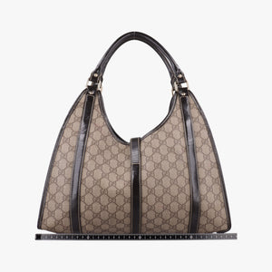 Secondhand Gucci New Jackie Brown PVC coated canvas × leather 203494 handbag | stylenewstar