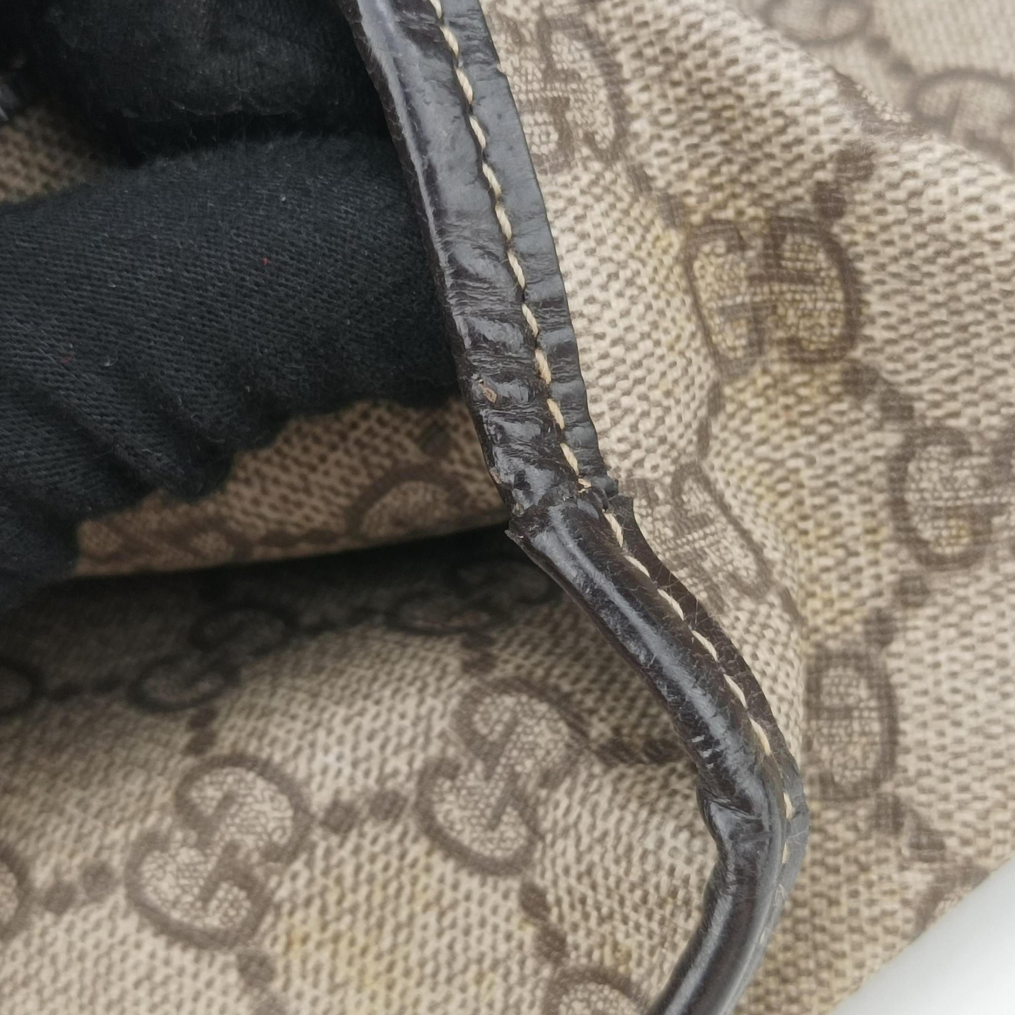 Secondhand Gucci New Jackie Brown PVC coated canvas × leather 203494 handbag | stylenewstar