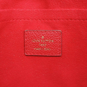 Pre-owned Louis Vuitton SAINT PLACIDE brown×CERISE Monogram Canvas×calf leather M43713 shoulderbag | stylenewstar