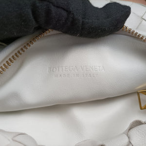 Pre-owned Bottega Veneta The Jodie White patent  handbag | stylenewstar