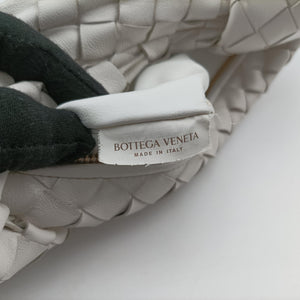 Pre-owned Bottega Veneta The Jodie White patent  handbag | stylenewstar