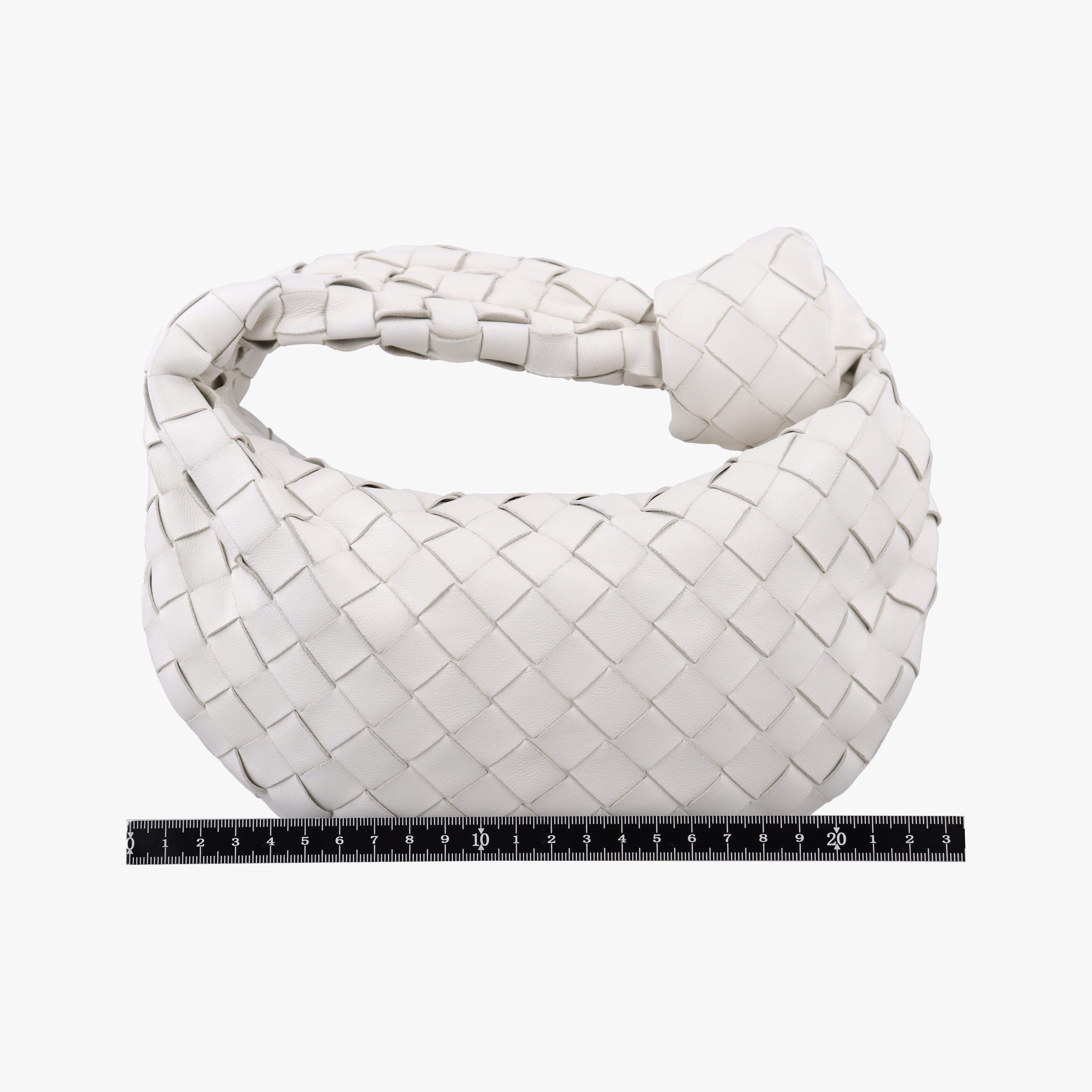 Pre-owned Bottega Veneta The Jodie White patent  handbag | stylenewstar