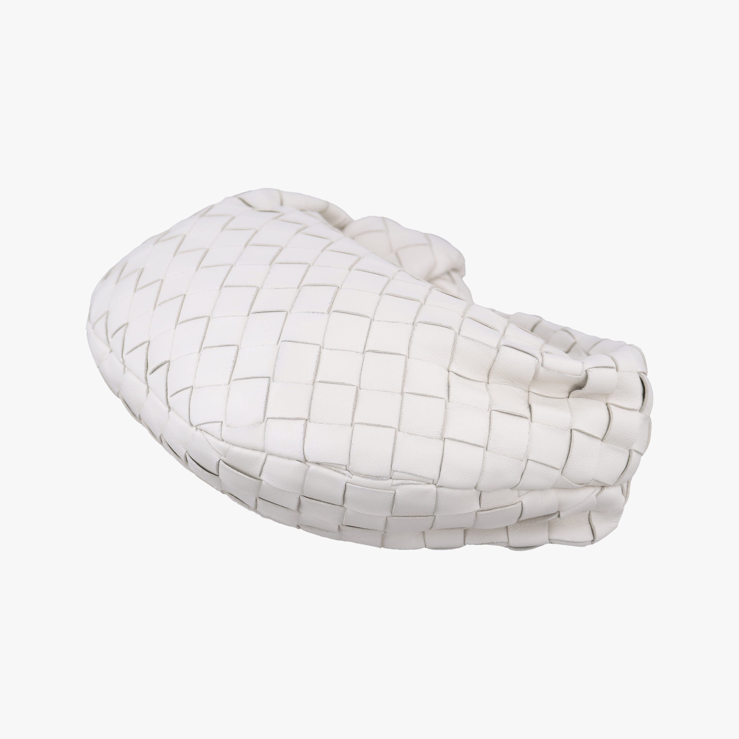 Pre-owned Bottega Veneta The Jodie White patent  handbag | stylenewstar