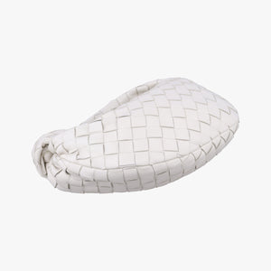 Pre-owned Bottega Veneta The Jodie White patent  handbag | stylenewstar