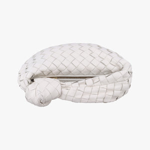 Pre-owned Bottega Veneta The Jodie White patent  handbag | stylenewstar