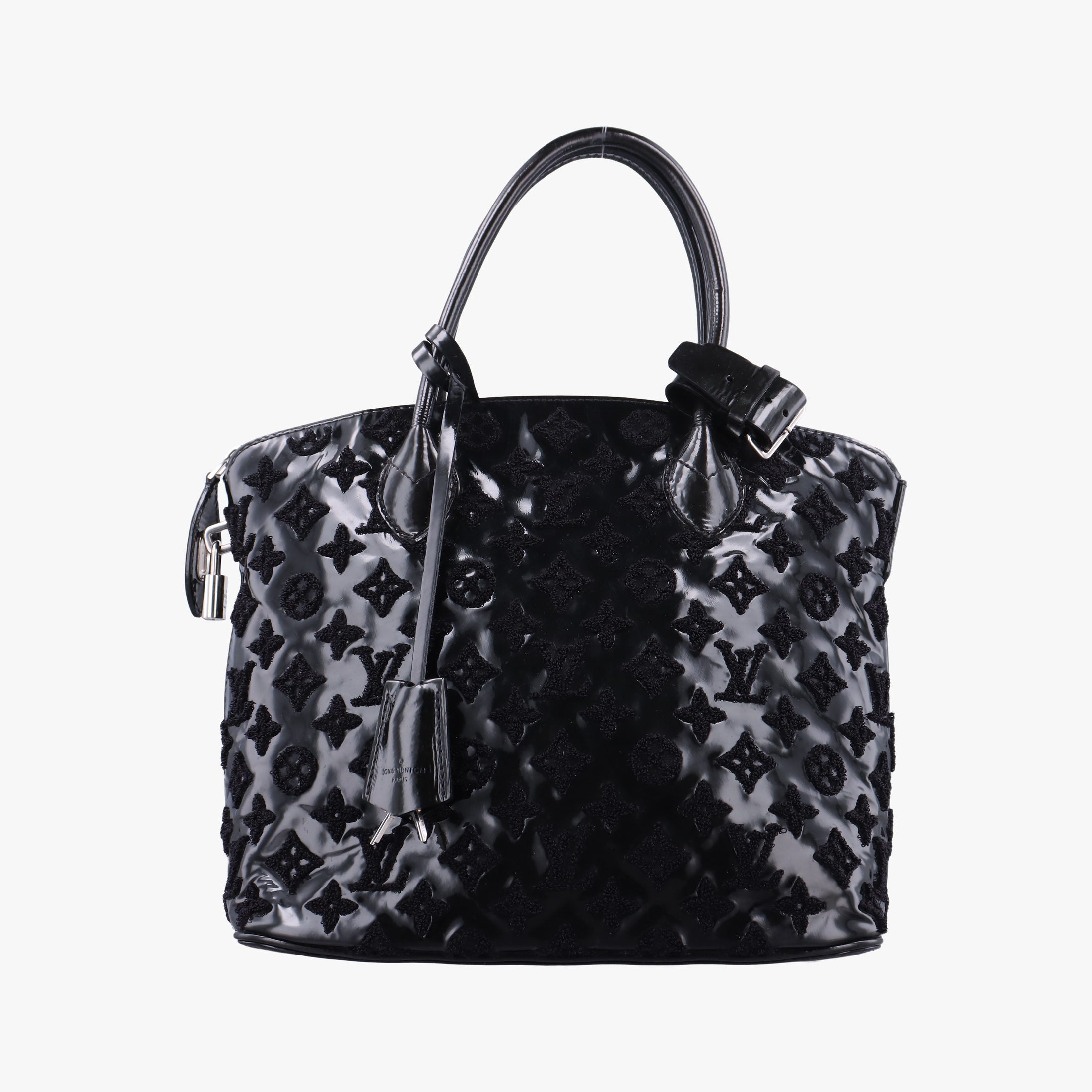 Secondhand Louis Vuitton Lockit Noir Vernis×Embroidery M40602 handbag | stylenewstar