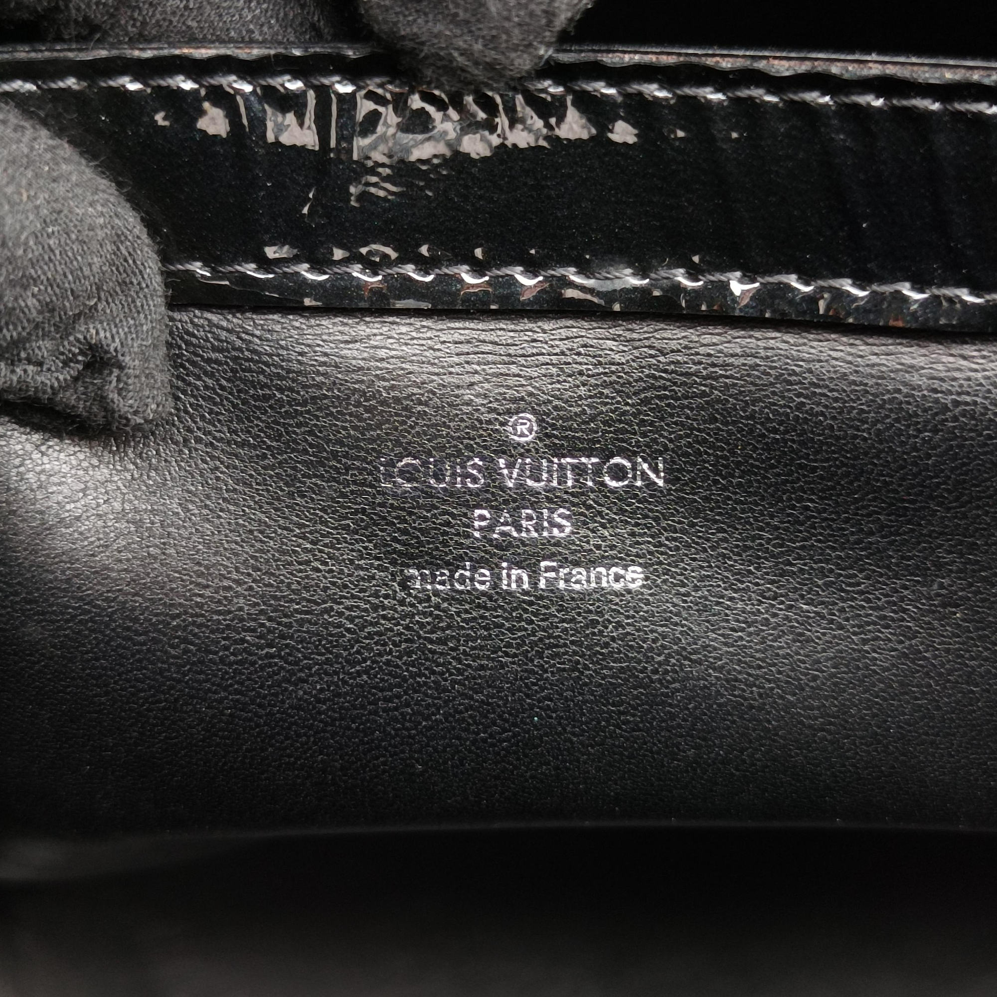 Secondhand Louis Vuitton Lockit Noir Vernis×Embroidery M40602 handbag | stylenewstar