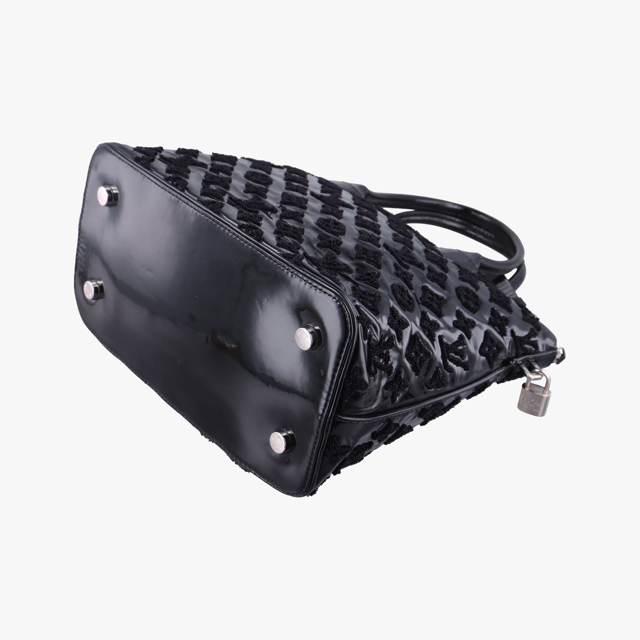 Secondhand Louis Vuitton Lockit Noir Vernis×Embroidery M40602 handbag | stylenewstar