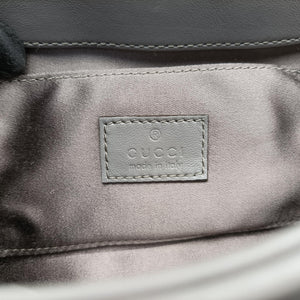 Pre-owned Gucci Horsebit Grey Leather 764339 shoulderbag | stylenewstar