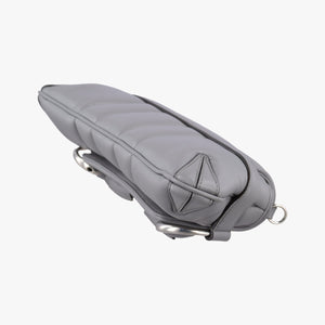 Pre-owned Gucci Horsebit Grey Leather 764339 shoulderbag | stylenewstar