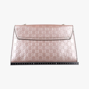 Pre-owned Gucci Emily Pink Patent Leather 295402 shoulderbag | stylenewstar