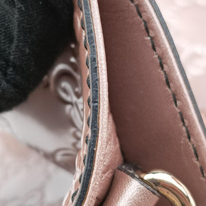 Pre-owned Gucci Emily Pink Patent Leather 295402 shoulderbag | stylenewstar