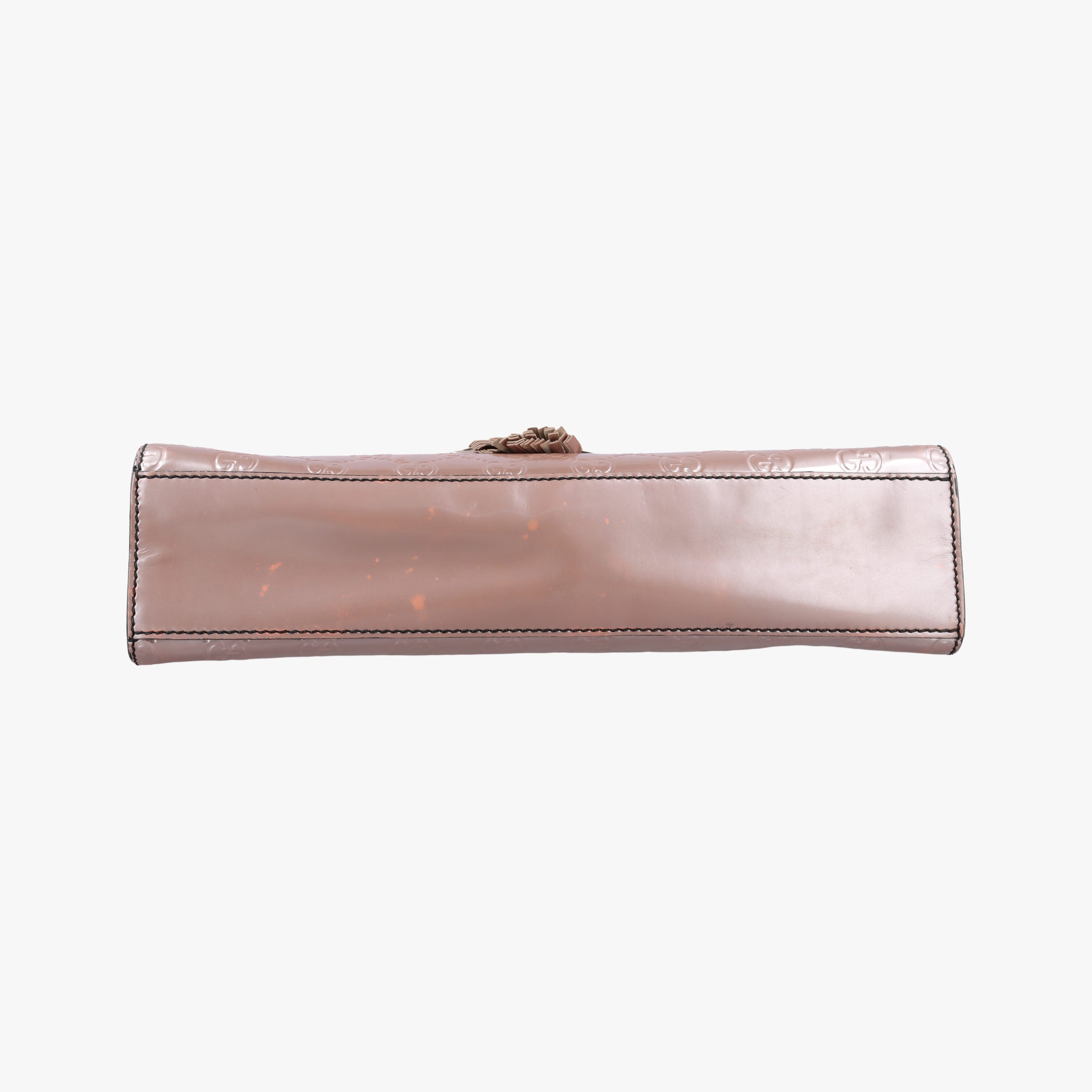 Pre-owned Gucci Emily Pink Patent Leather 295402 shoulderbag | stylenewstar