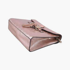 Pre-owned Gucci Emily Pink Patent Leather 295402 shoulderbag | stylenewstar