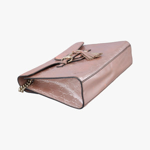 Pre-owned Gucci Emily Pink Patent Leather 295402 shoulderbag | stylenewstar