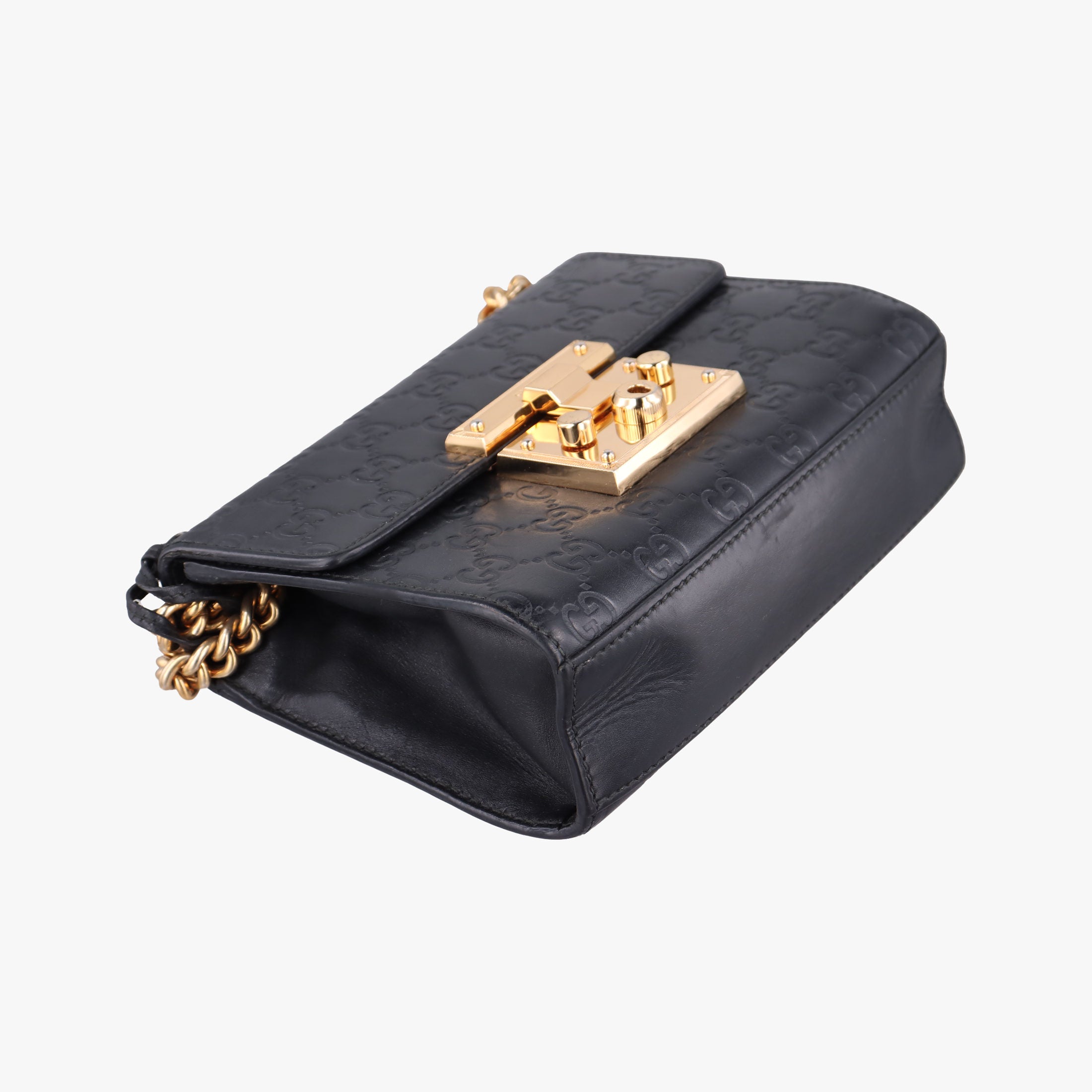 Vintage Gucci Padlock Black Leather 409487 shoulderbag | stylenewstar