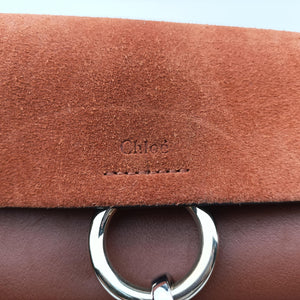 Pre-owned Chloe FAYE Brown Suede × leather  shoulderbag | stylenewstar