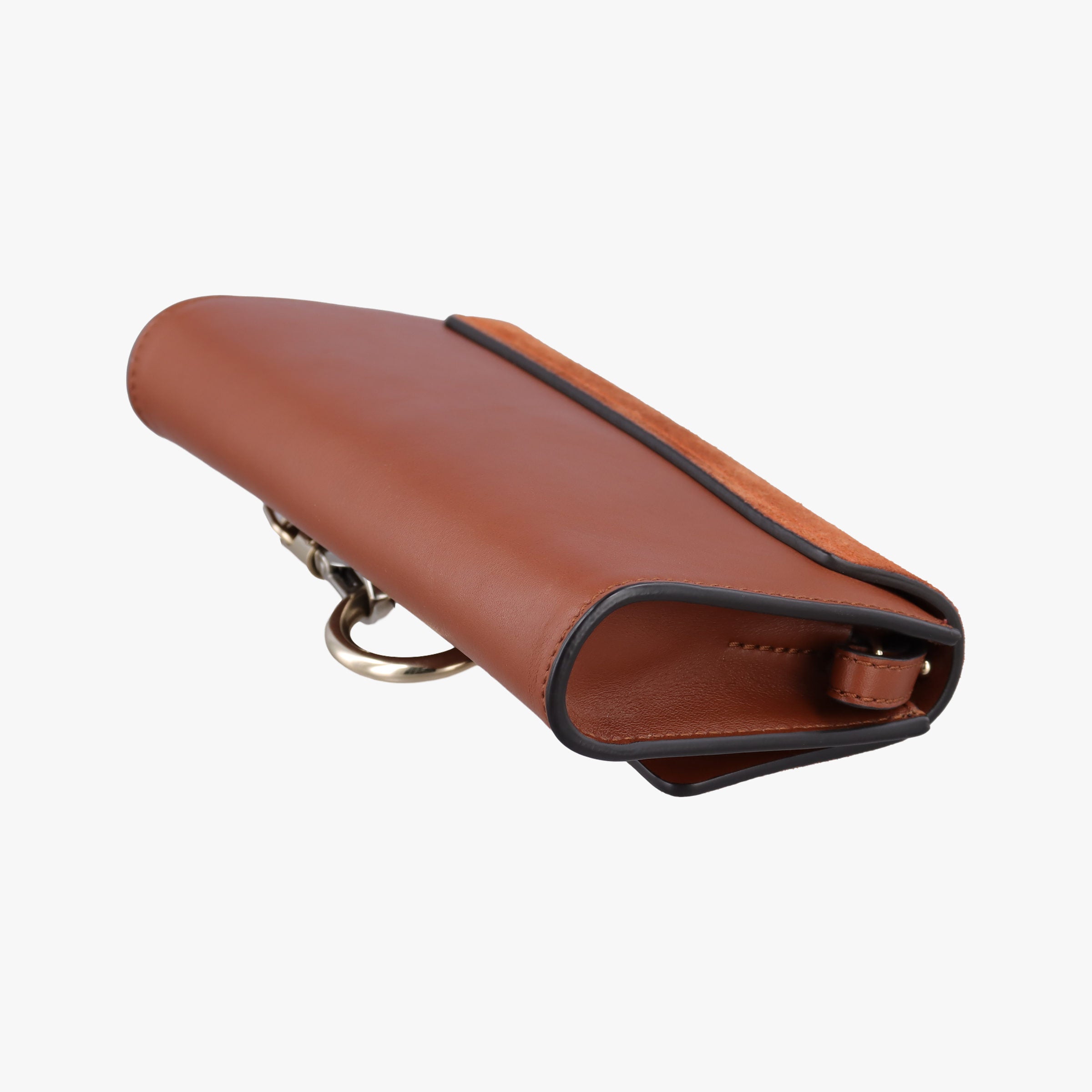 Pre-owned Chloe FAYE Brown Suede × leather  shoulderbag | stylenewstar