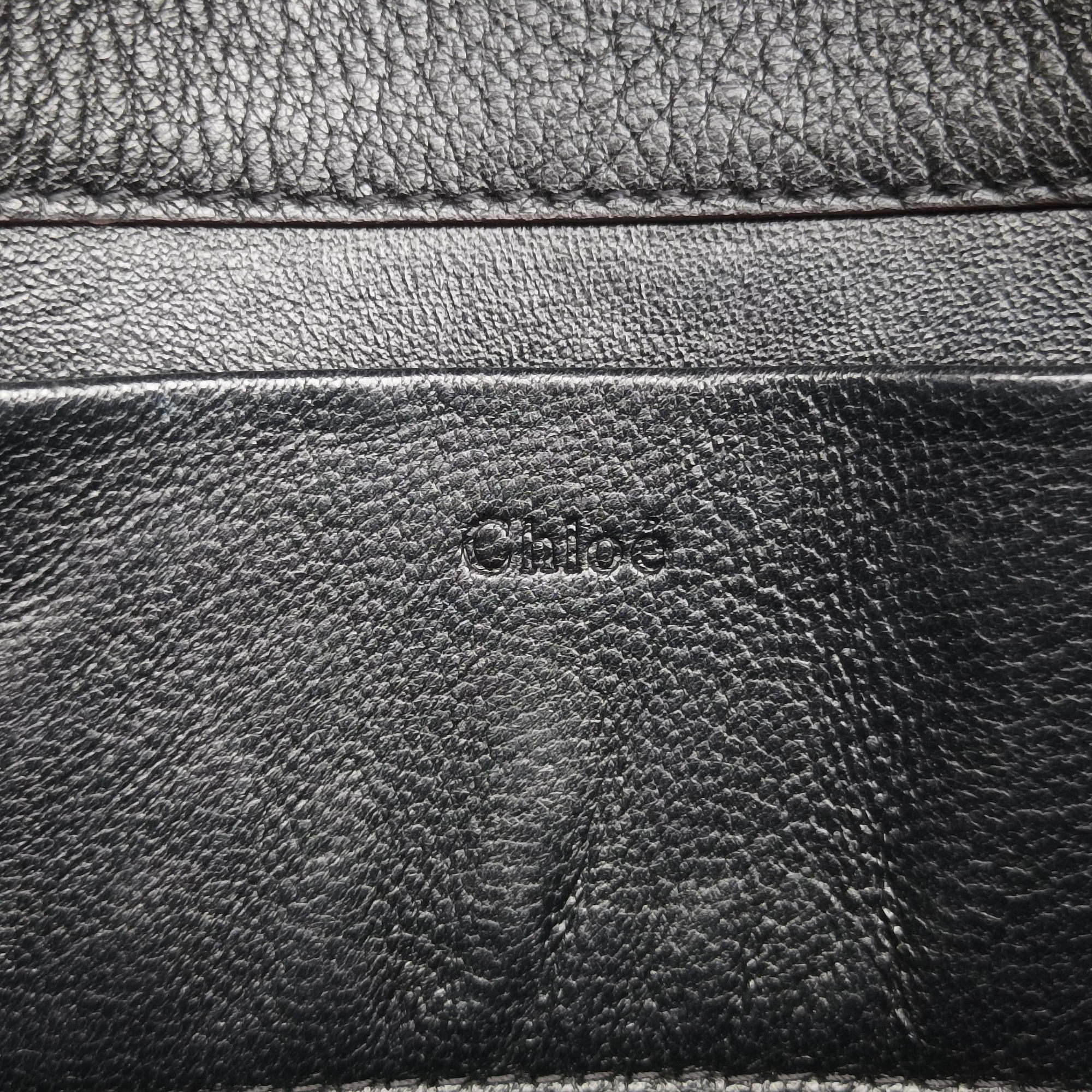 Pre-owned Chloe Nile Minaudiere Black Leather  shoulderbag | stylenewstar