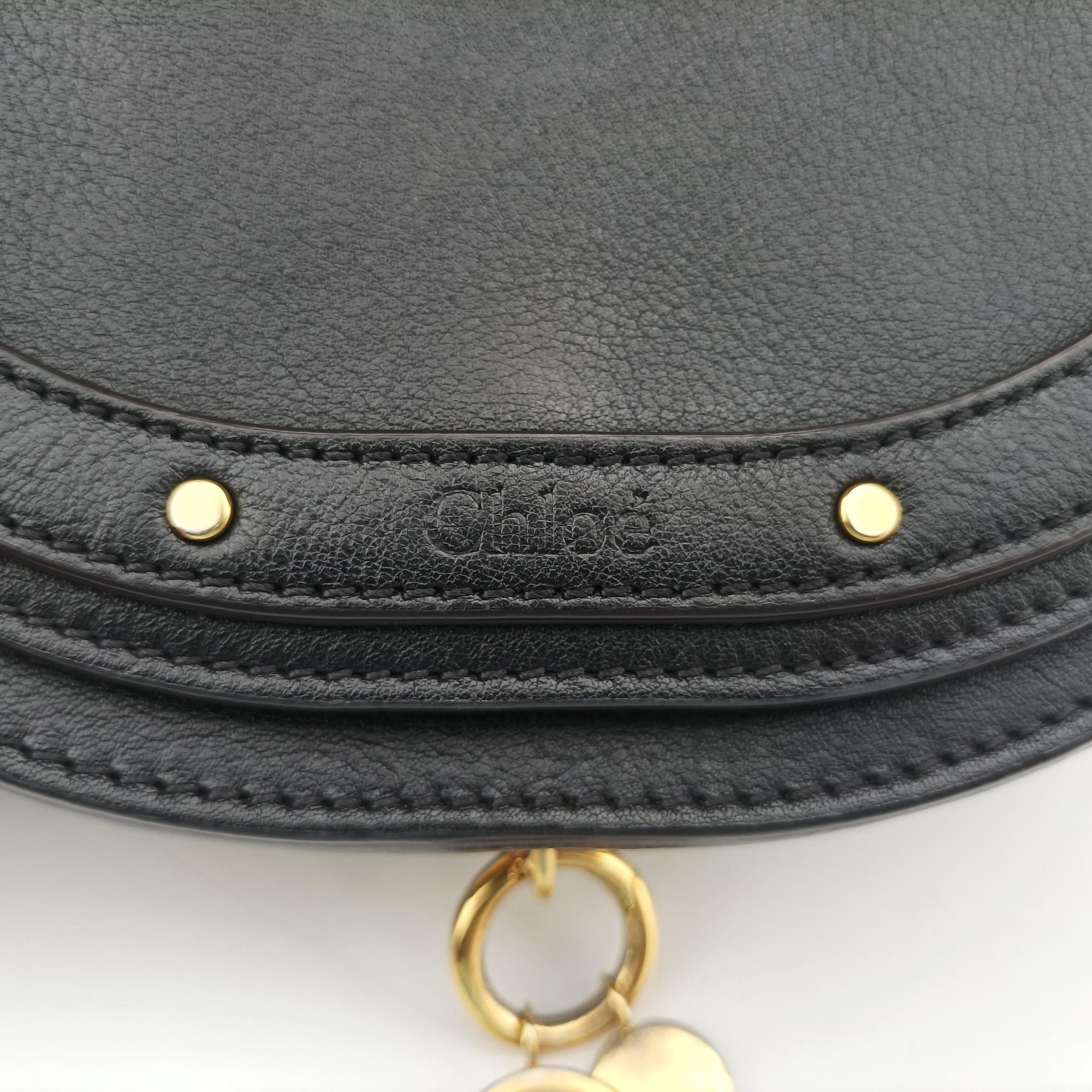 Pre-owned Chloe Nile Minaudiere Black Leather  shoulderbag | stylenewstar