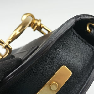 Pre-owned Chloe Nile Minaudiere Black Leather  shoulderbag | stylenewstar