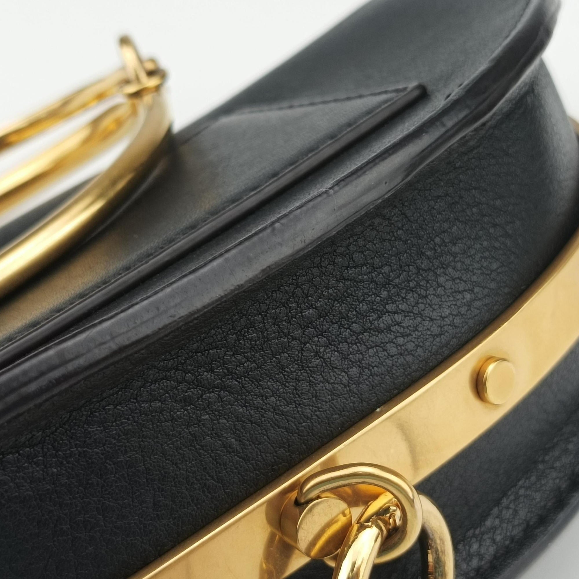 Pre-owned Chloe Nile Minaudiere Black Leather  shoulderbag | stylenewstar