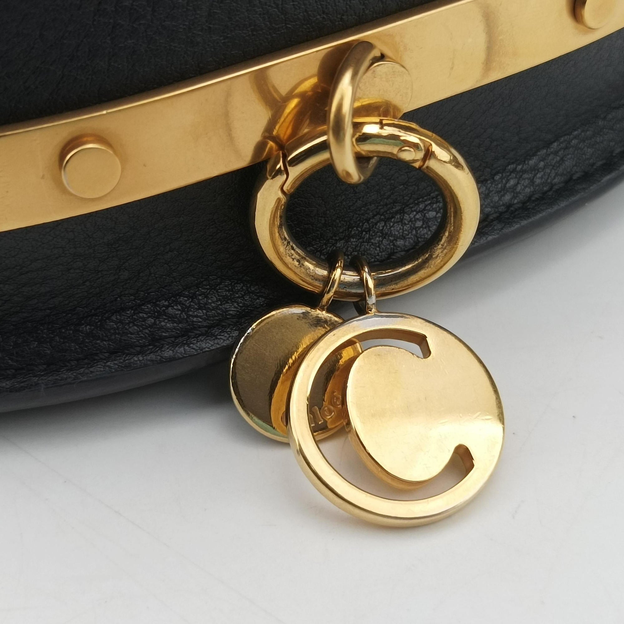 Pre-owned Chloe Nile Minaudiere Black Leather  shoulderbag | stylenewstar