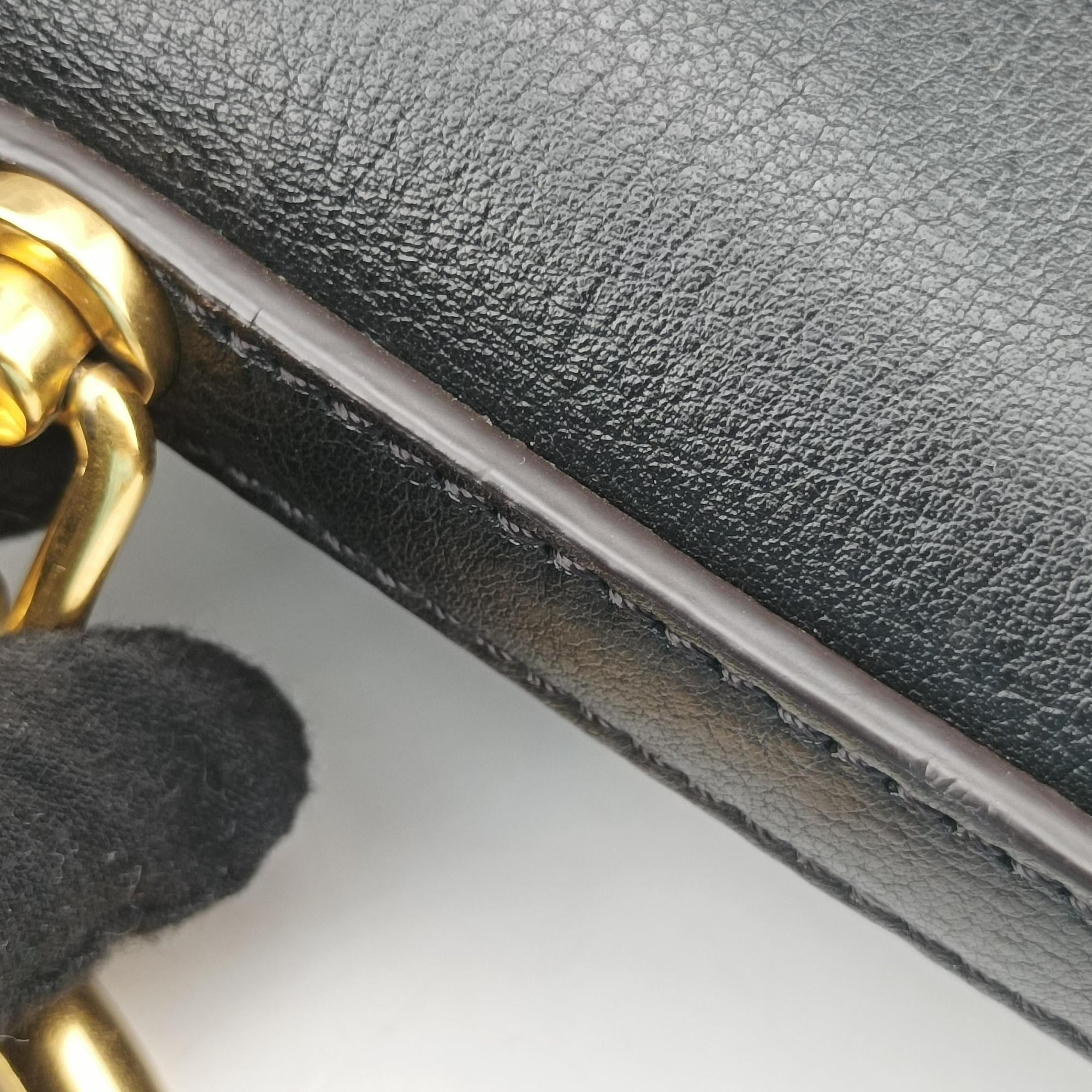 Pre-owned Chloe Nile Minaudiere Black Leather  shoulderbag | stylenewstar