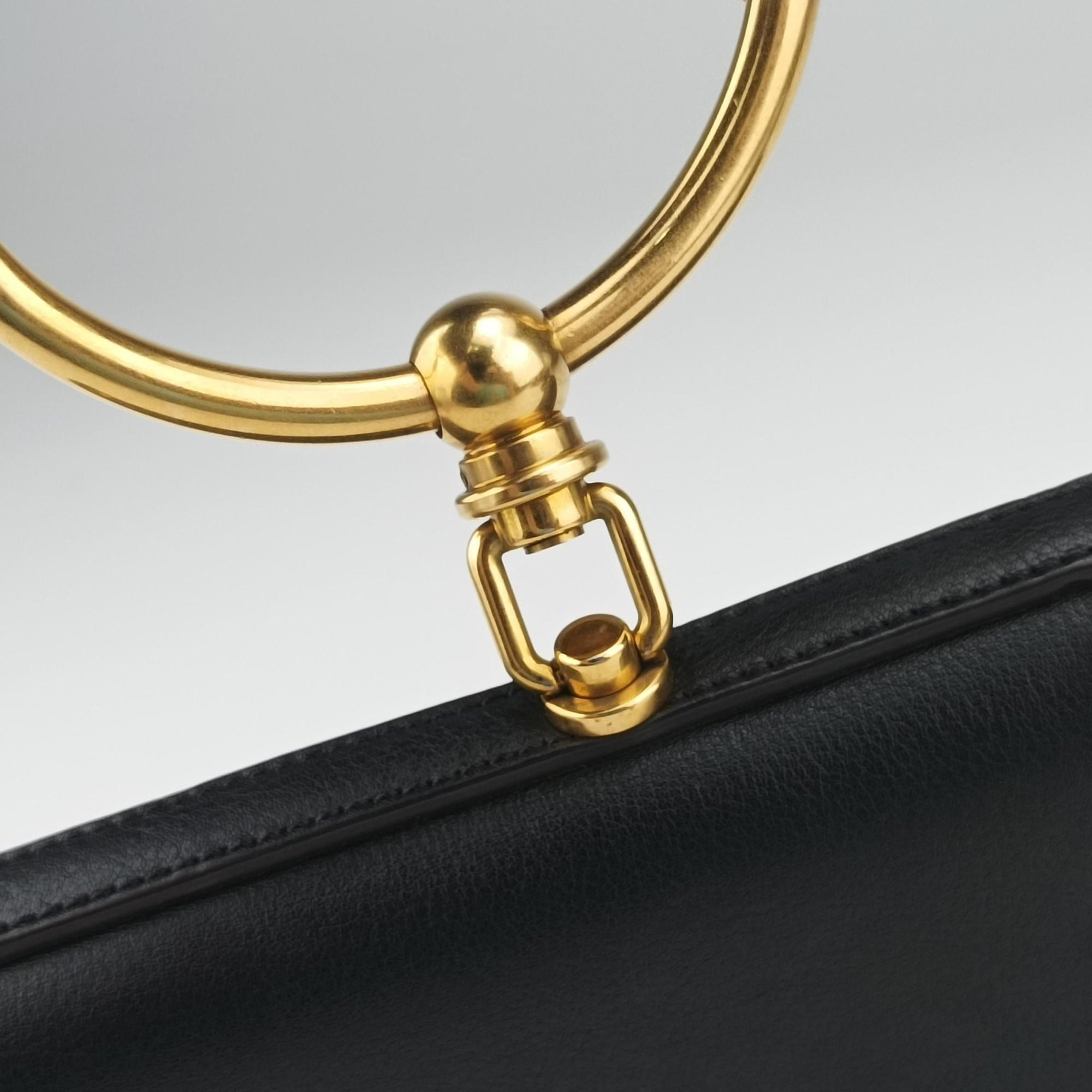 Pre-owned Chloe Nile Minaudiere Black Leather  shoulderbag | stylenewstar