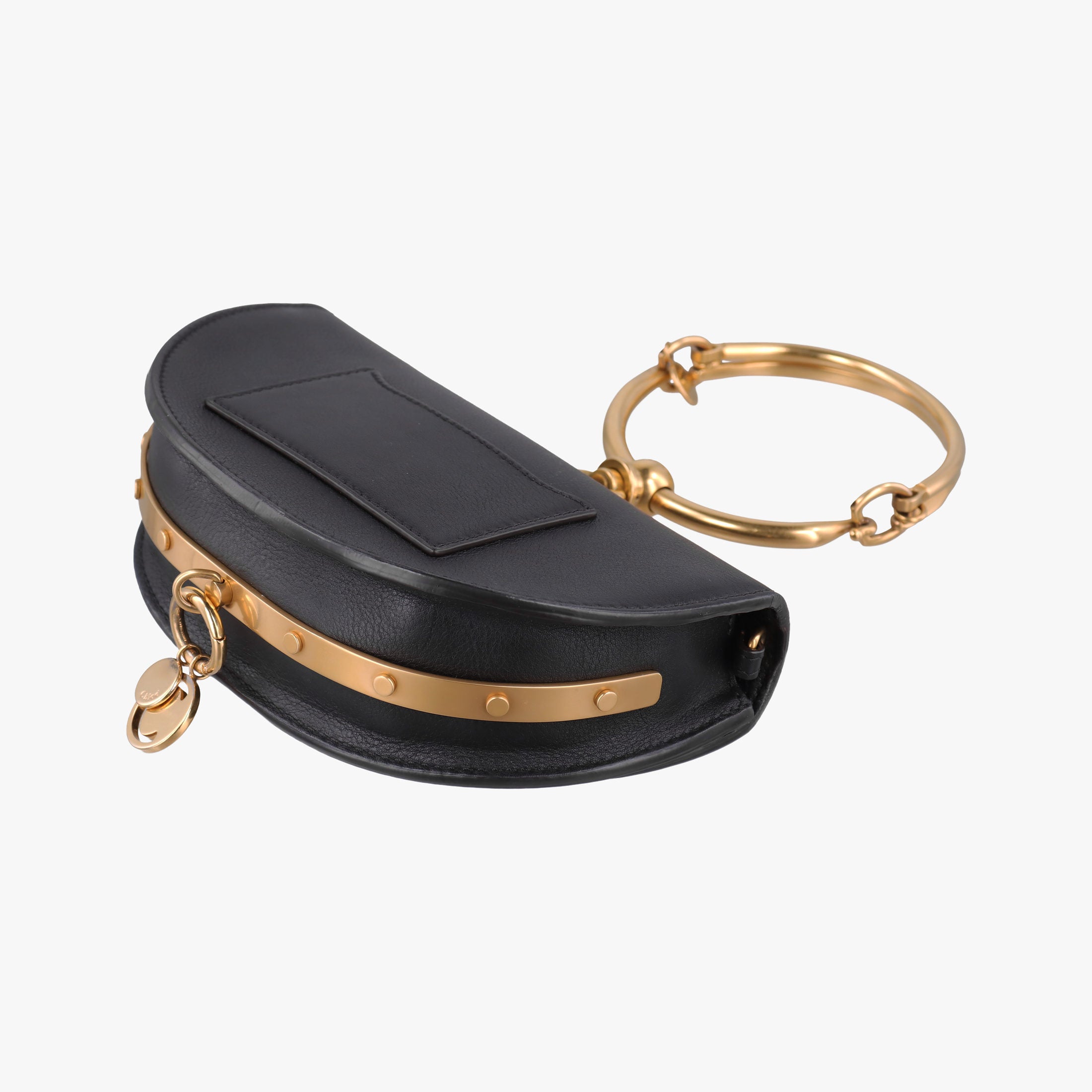 Pre-owned Chloe Nile Minaudiere Black Leather  shoulderbag | stylenewstar