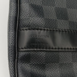 Pre-owned Louis Vuitton Keepall Bandouliere 45 Noir Damier Graphite N41418 shoulderbag | stylenewstar