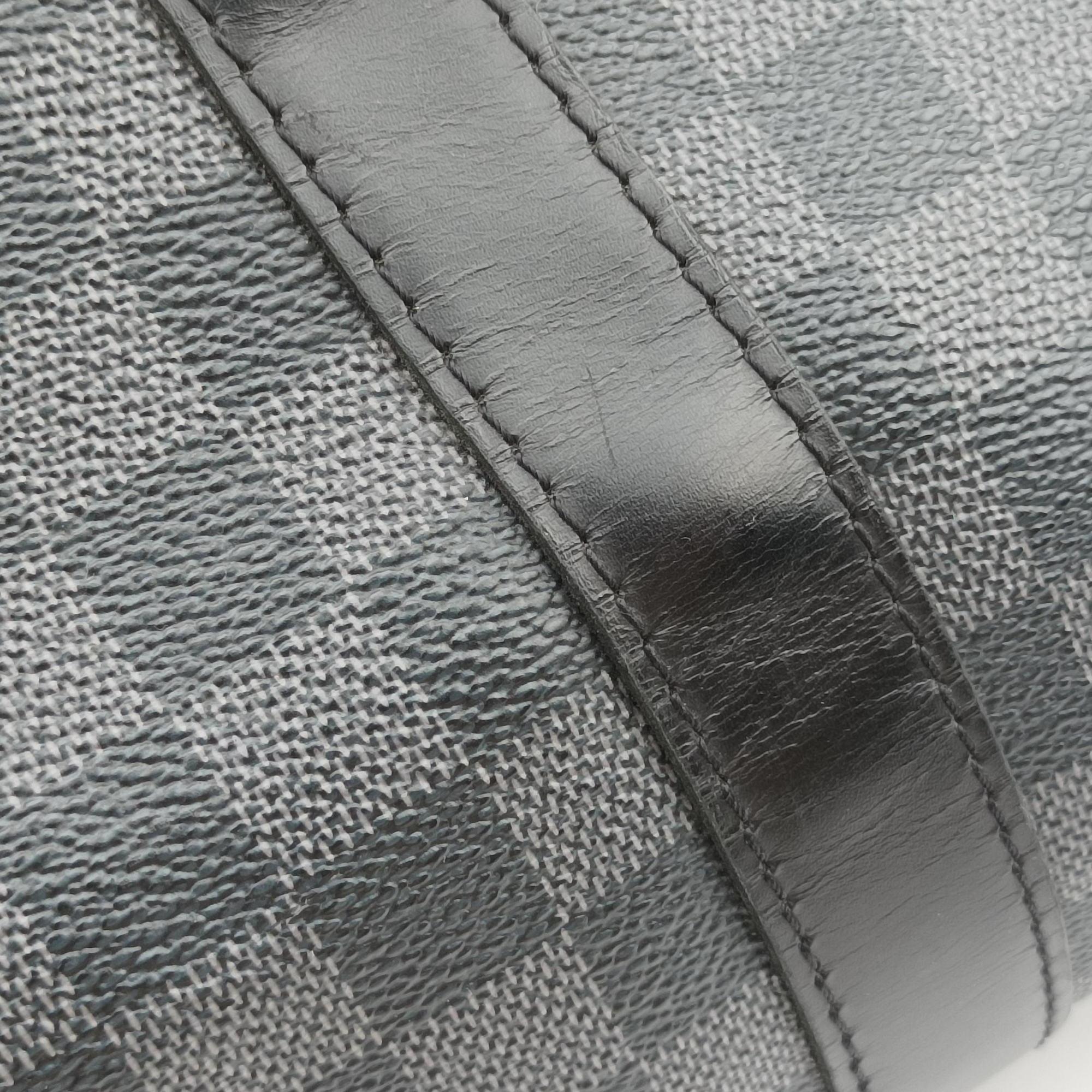 Pre-owned Louis Vuitton Keepall Bandouliere 45 Noir Damier Graphite N41418 shoulderbag | stylenewstar