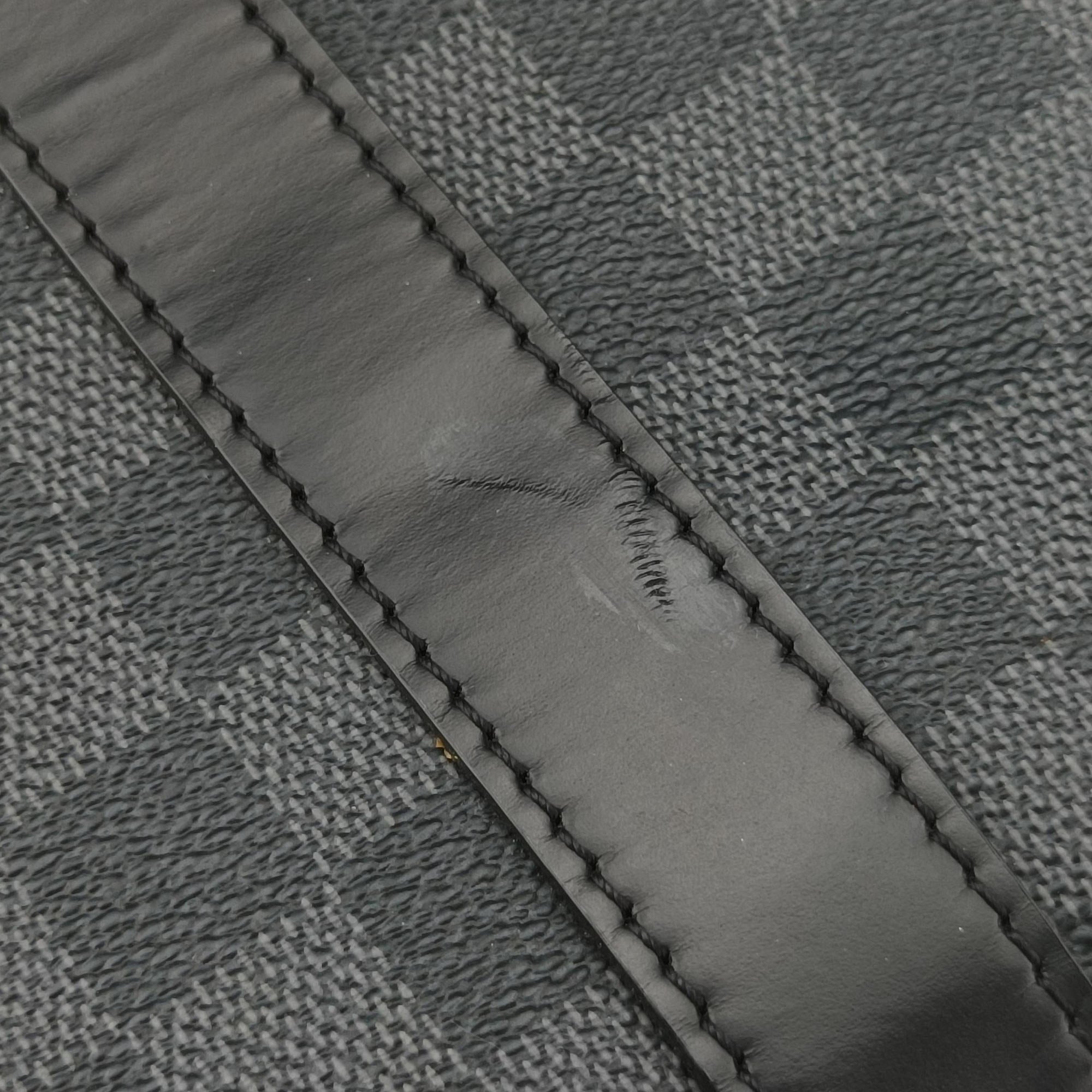 Pre-owned Louis Vuitton Keepall Bandouliere 45 Noir Damier Graphite N41418 shoulderbag | stylenewstar