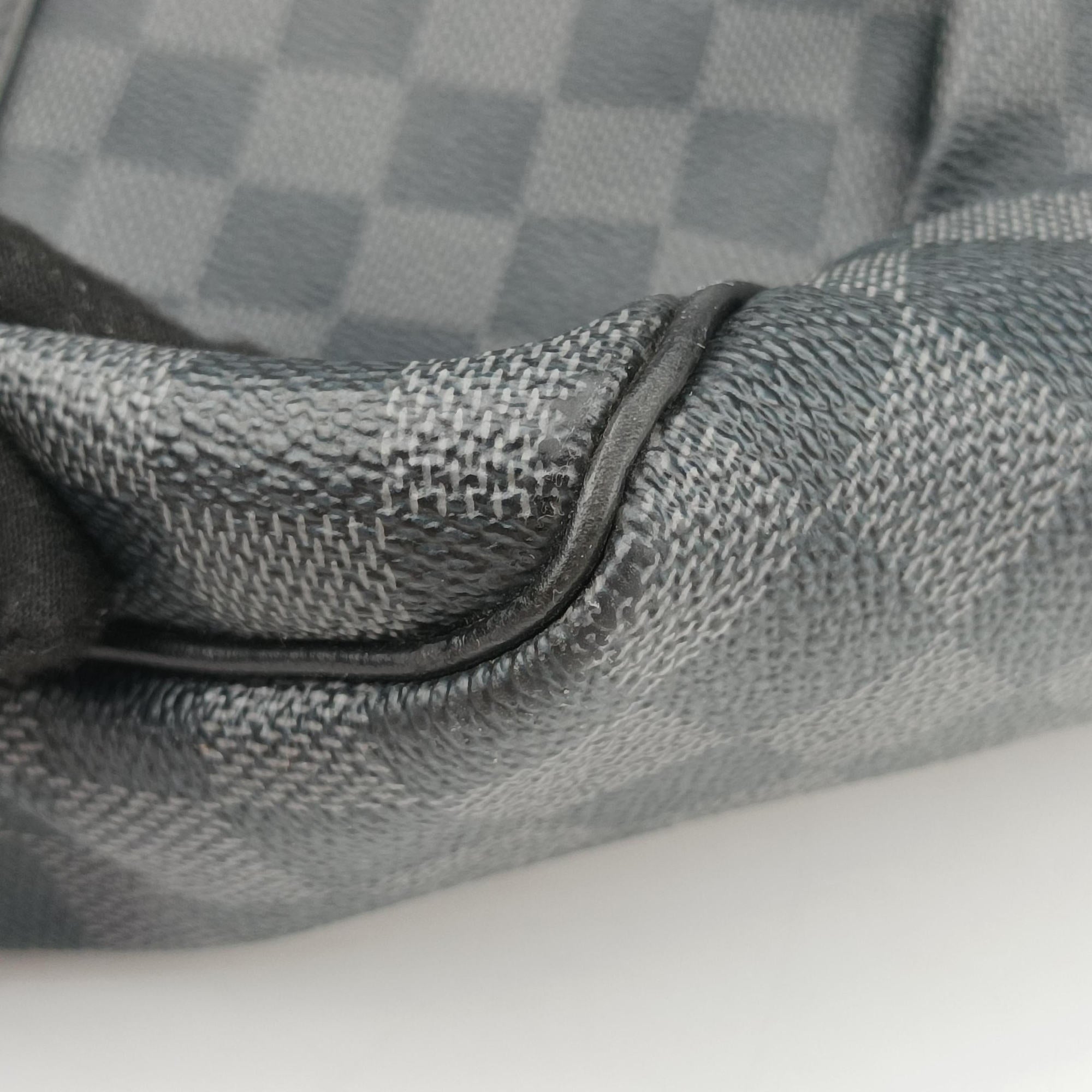 Pre-owned Louis Vuitton Keepall Bandouliere 45 Noir Damier Graphite N41418 shoulderbag | stylenewstar