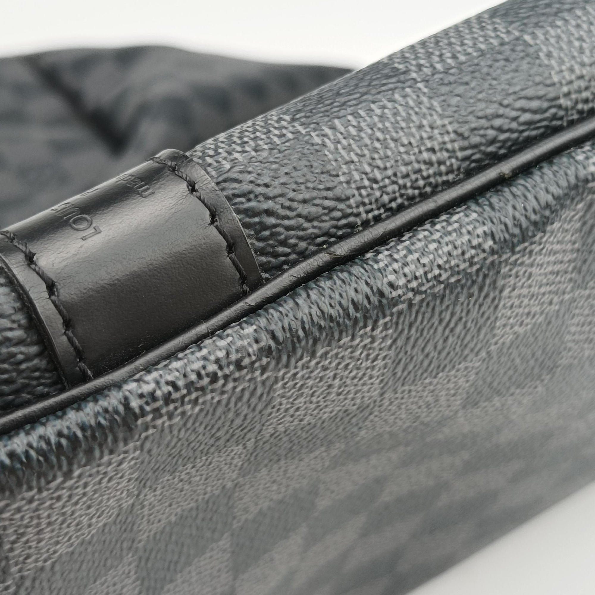 Pre-owned Louis Vuitton Keepall Bandouliere 45 Noir Damier Graphite N41418 shoulderbag | stylenewstar