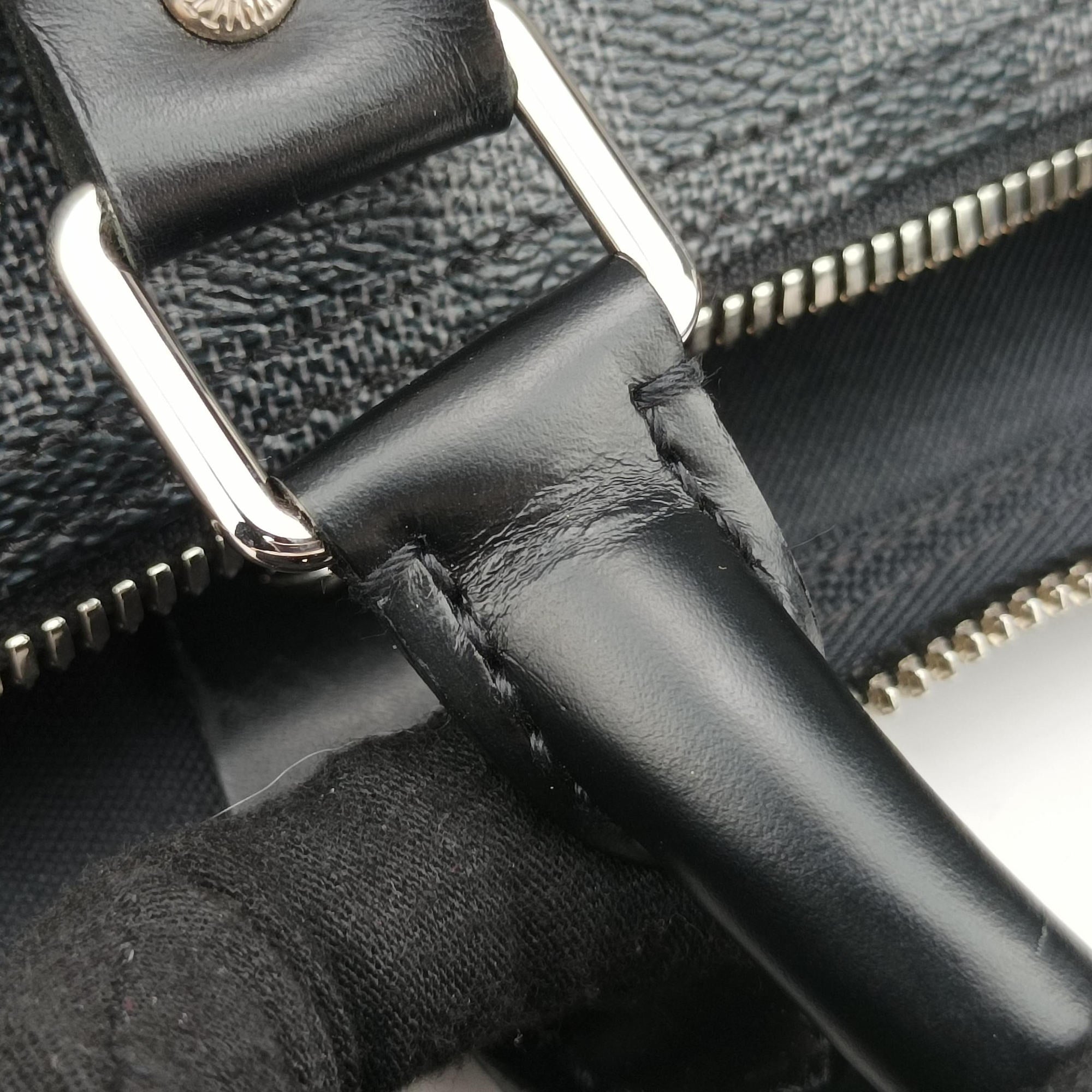 Pre-owned Louis Vuitton Keepall Bandouliere 45 Noir Damier Graphite N41418 shoulderbag | stylenewstar