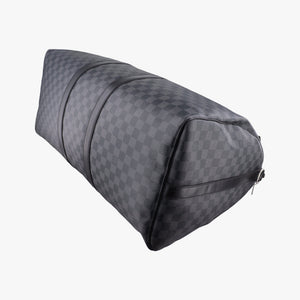 Pre-owned Louis Vuitton Keepall Bandouliere 45 Noir Damier Graphite N41418 shoulderbag | stylenewstar