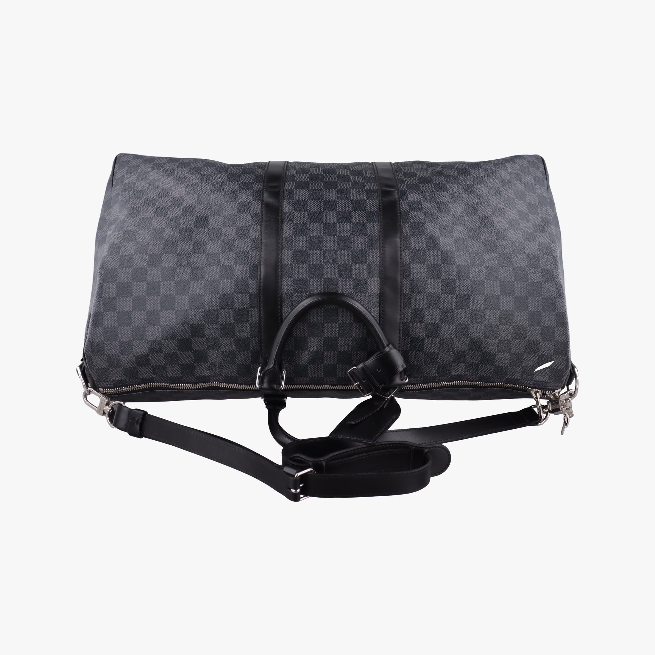 Pre-owned Louis Vuitton Keepall Bandouliere 45 Noir Damier Graphite N41418 shoulderbag | stylenewstar