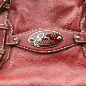 Pre-owned Gucci Bridal Bit Red Leather 163290 handbag | stylenewstar