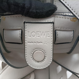 Pre-owned Loewe Hammock White Leather  shoulderbag | stylenewstar