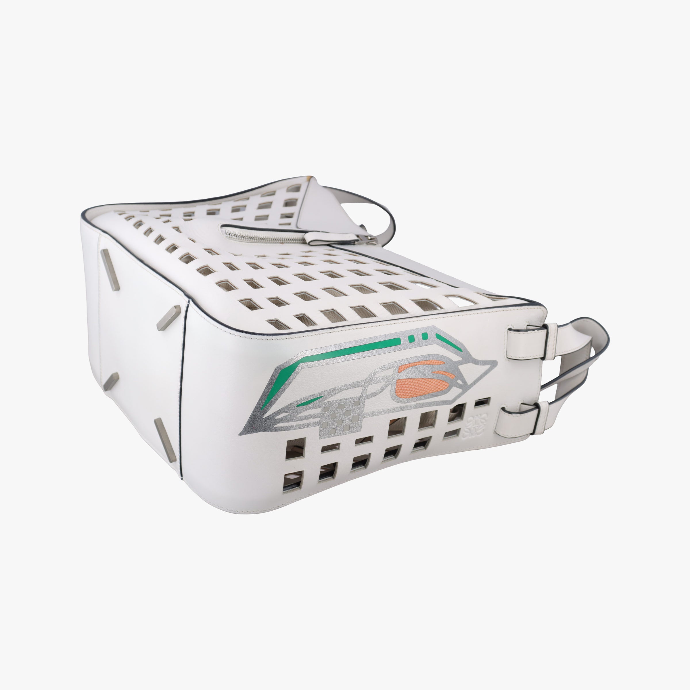 Pre-owned Loewe Hammock White Leather  shoulderbag | stylenewstar