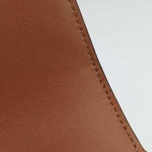 Pre-owned Celine Claude Triomphe Brown PVC coated canvas  shoulderbag | stylenewstar