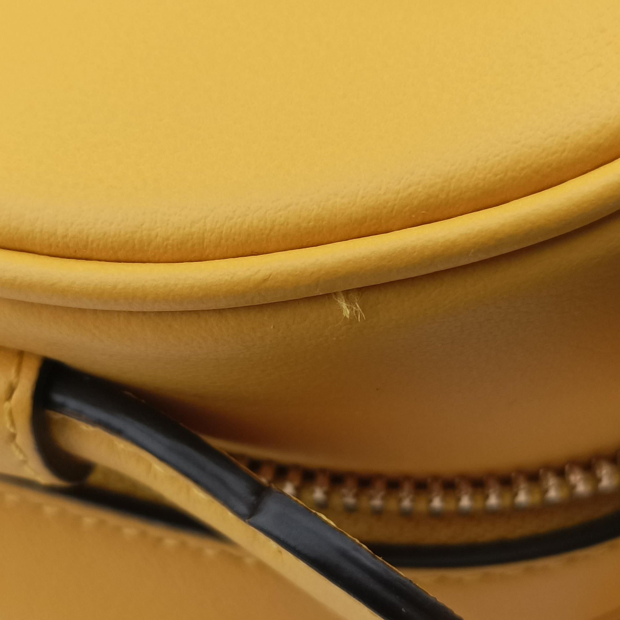 Secondhand Fendi Aurock Camera Case Mini Yellow Suede × Leather 8BS058 shoulderbag | stylenewstar
