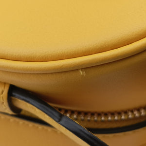 Secondhand Fendi Aurock Camera Case Mini Yellow Suede × Leather 8BS058 shoulderbag | stylenewstar