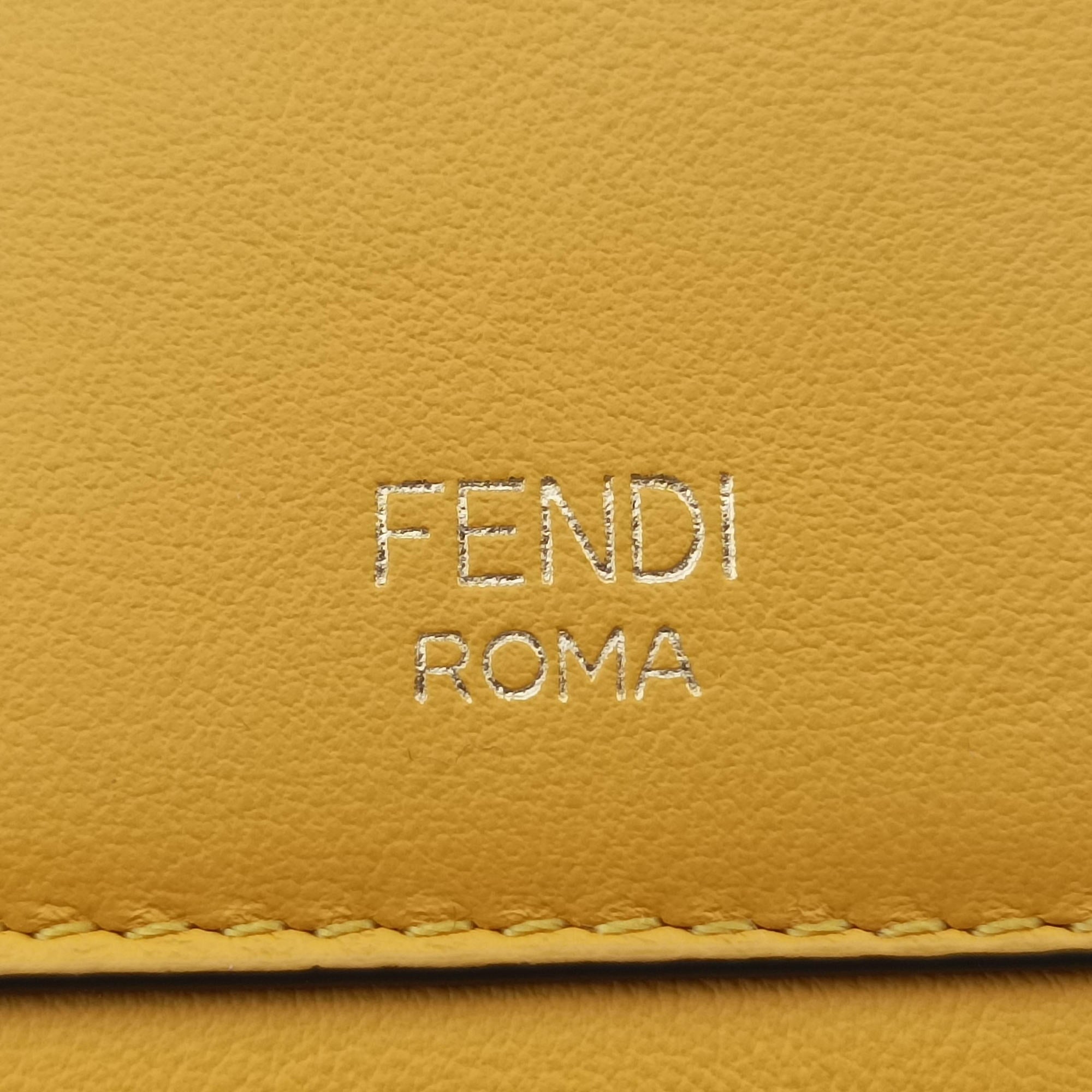 Secondhand Fendi Aurock Camera Case Mini Yellow Suede × Leather 8BS058 shoulderbag | stylenewstar