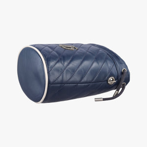 Pre-owned Gucci GG Marmont Blue Leather 573817 shoulderbag | stylenewstar