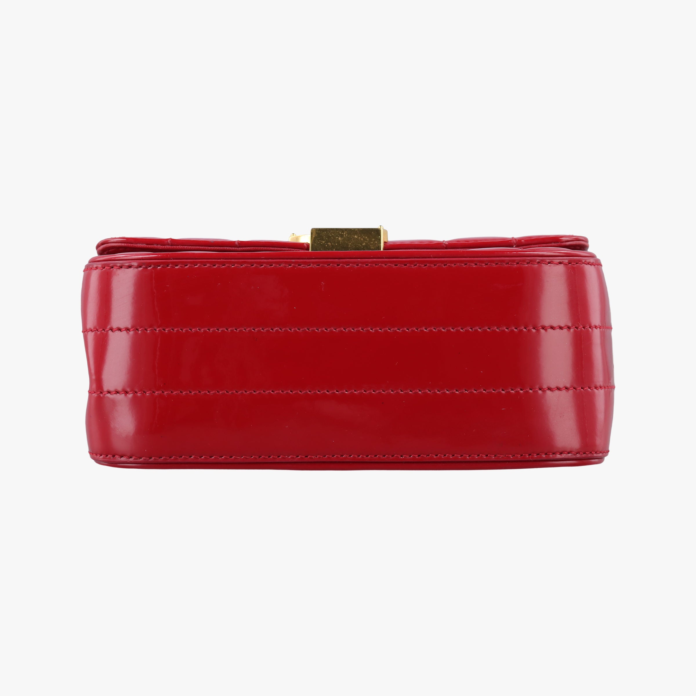 Vintage Yves Saint Laurent VICKY Red Patent Leather 538439 shoulderbag | stylenewstar